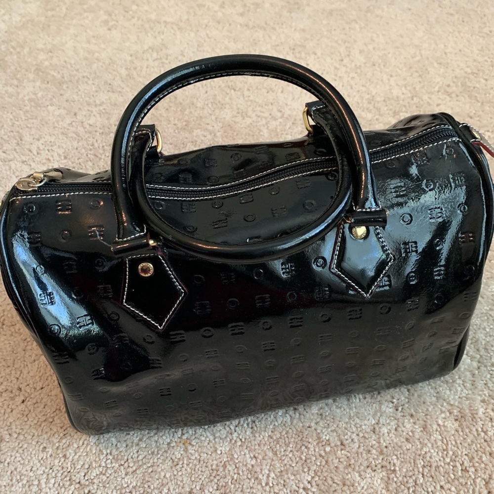 Arcadia Italy Patent Leather Speedy Purse